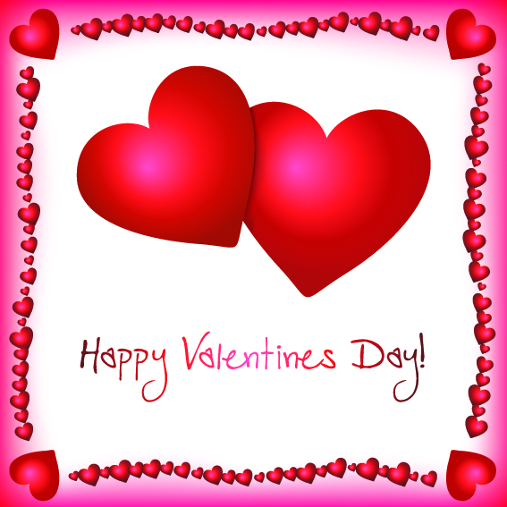 4 lovely valentine day vector elements