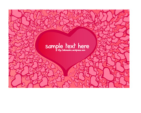 3 valentine day heartshaped card background vector