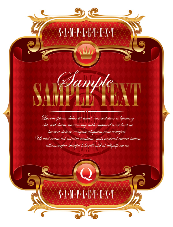 vector festive label