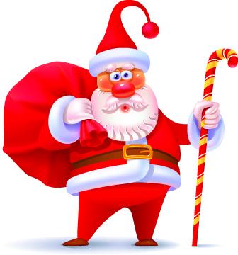 vector cute santa claus