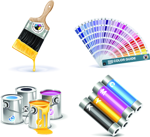 printer icon vector related elements