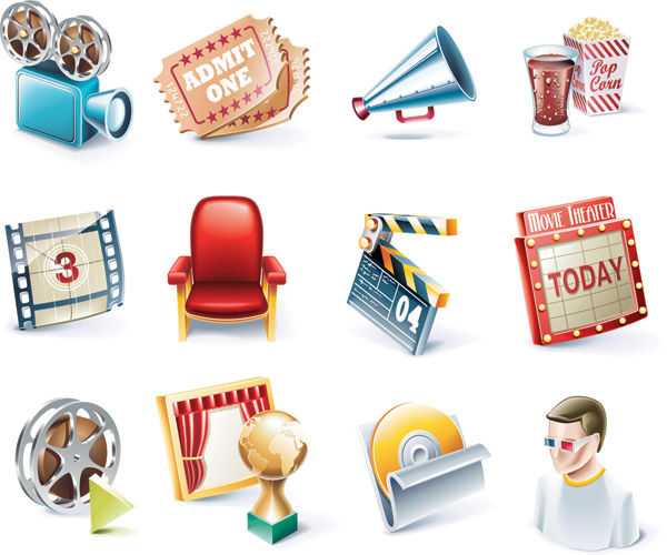 movie icon vector 1