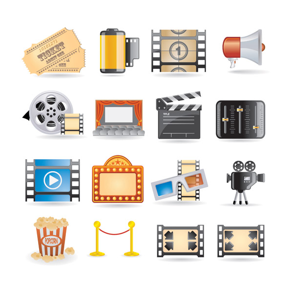 movie icon vector 4