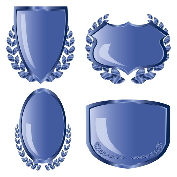 crystal shield style vector