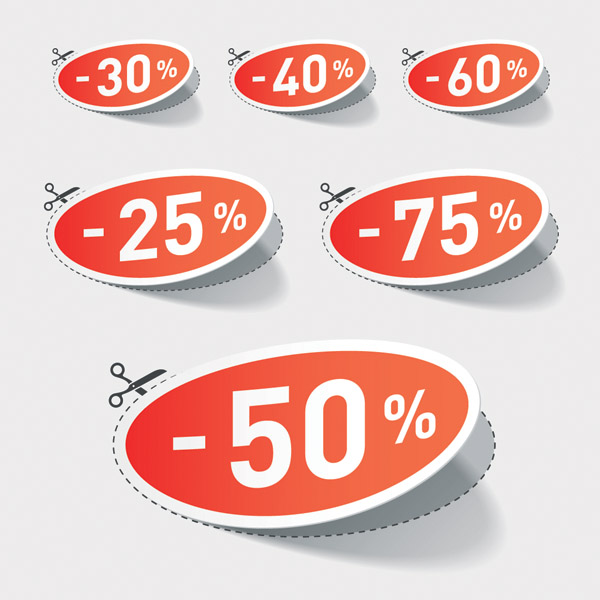 beautiful vector stickers discount sales