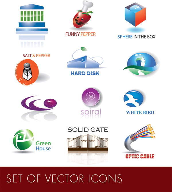 a number of practical icon vector