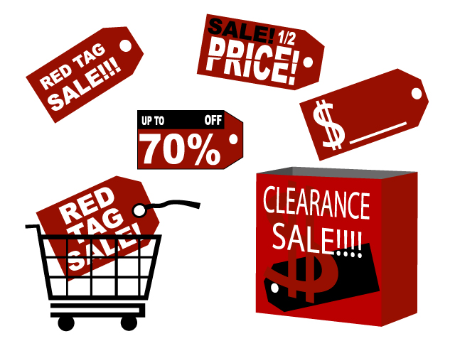 discount sales tag vector