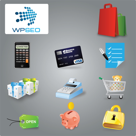 shopping category icon vector