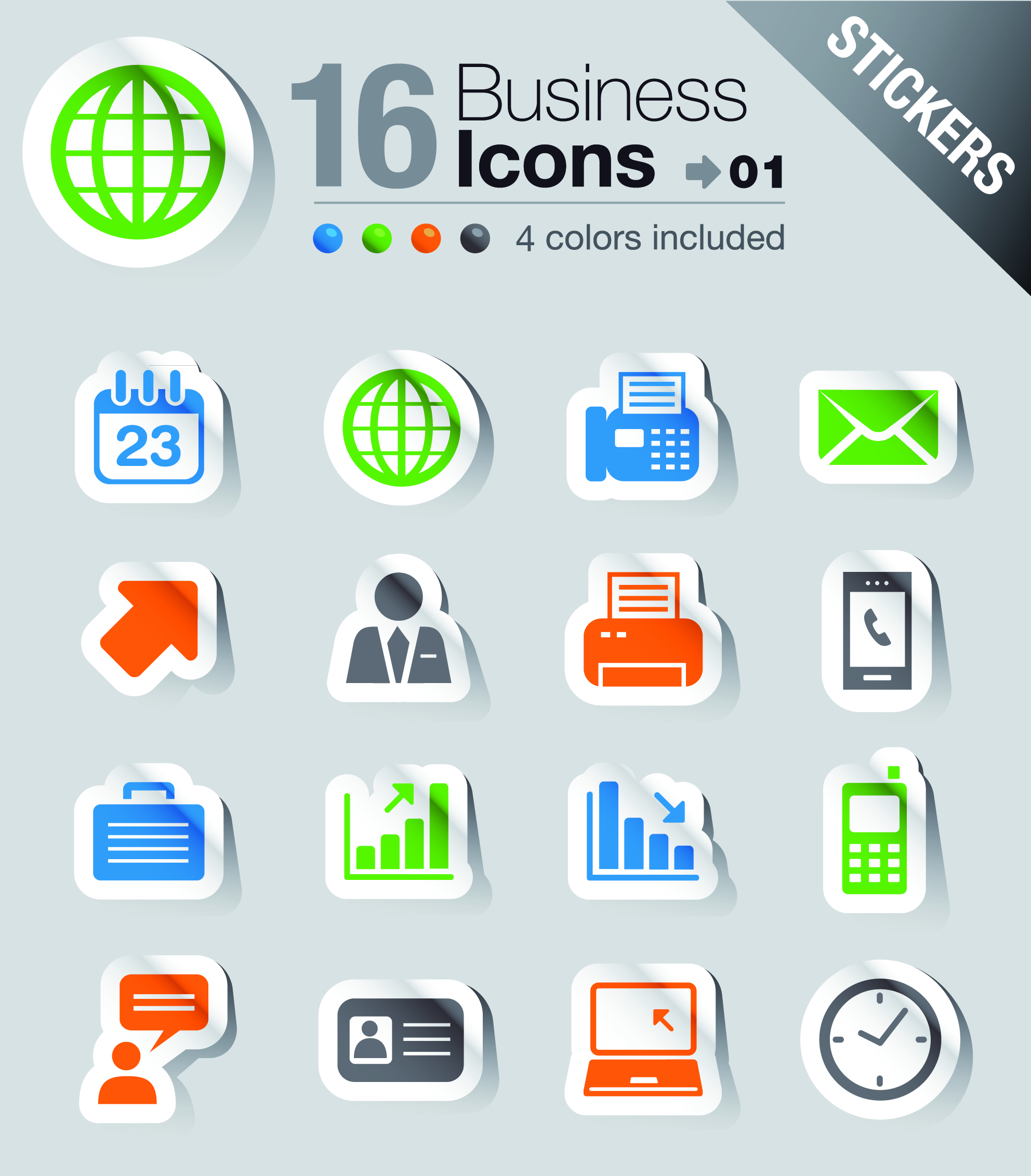 simple and practical icon 01 vector