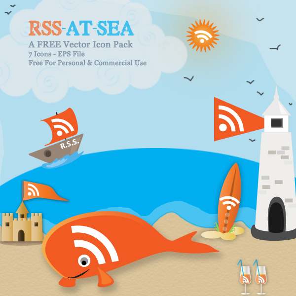 special rss icon vector