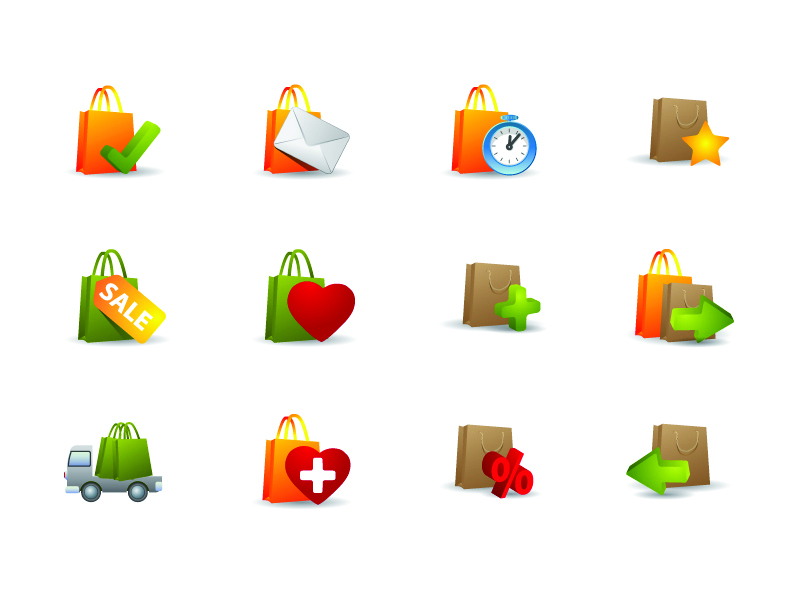 practical bag icon vector