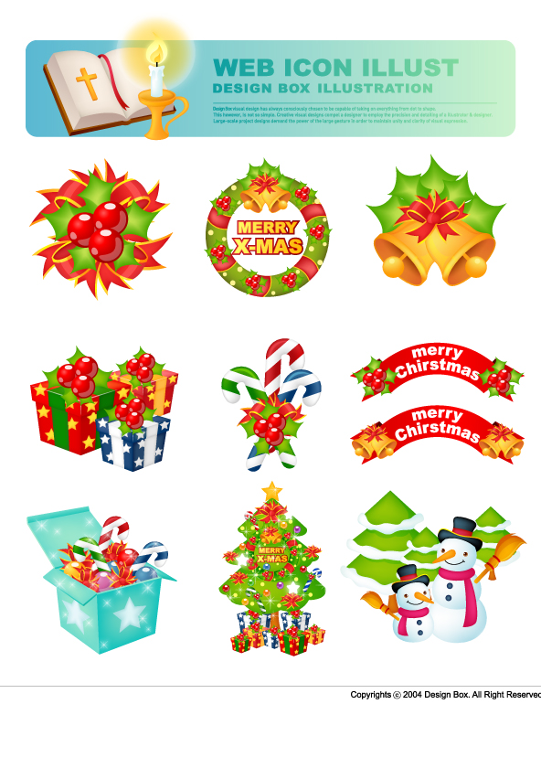 christmas icon vector