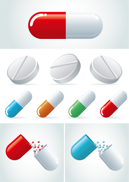 capsules vector