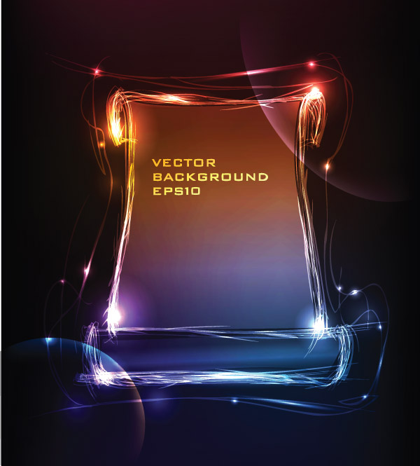 light frame composed of vector 2