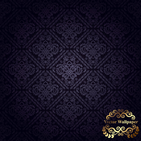 european classical pattern vector shading