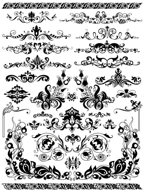 10 beautiful pattern vector