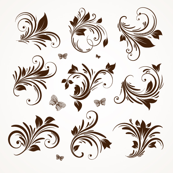 european classic lace pattern 05 vector