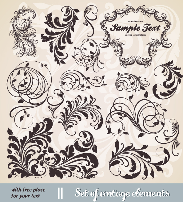 european classic lace pattern 01 vector