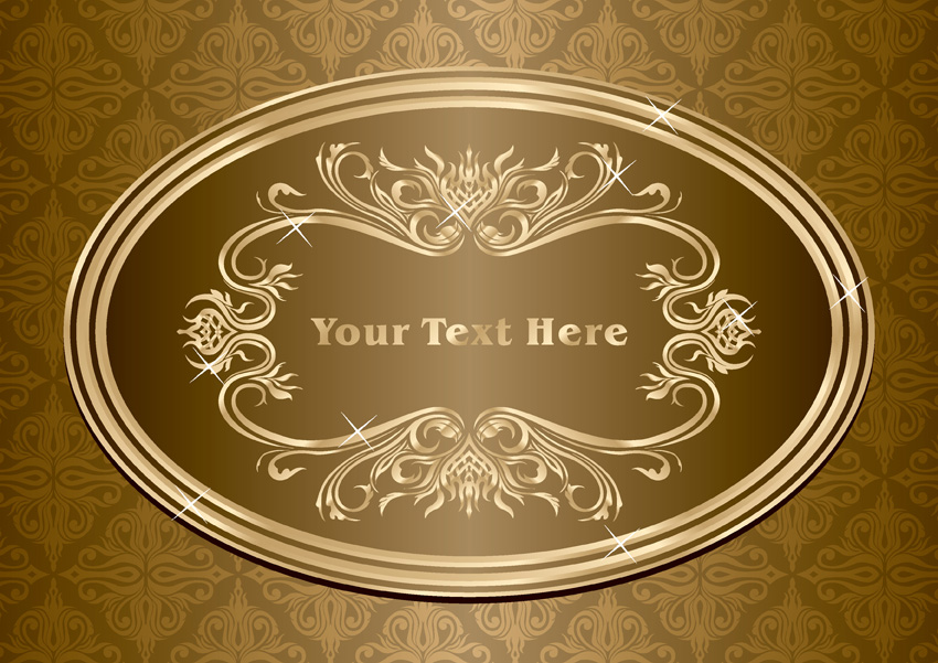 beautiful europeanstyle lace pattern vector