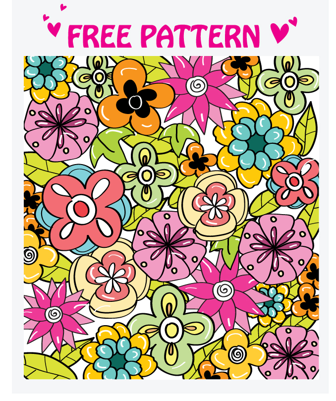 lovely pattern vector 2