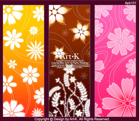 6 lovely shades of the background pattern vector