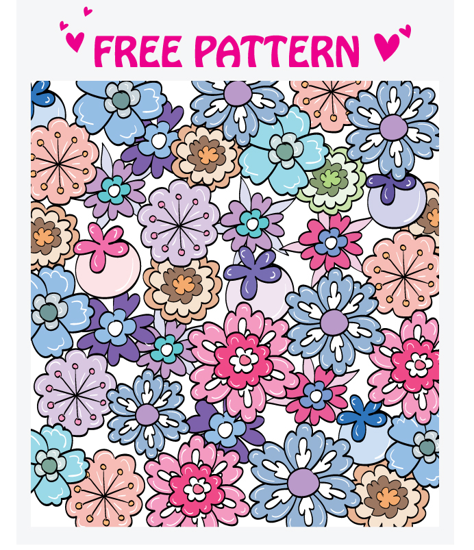 lovely pattern vector 4