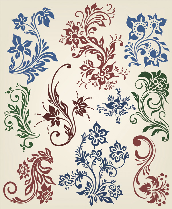 european pattern element vector