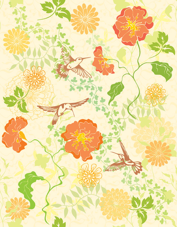 3 beautiful pattern vector background