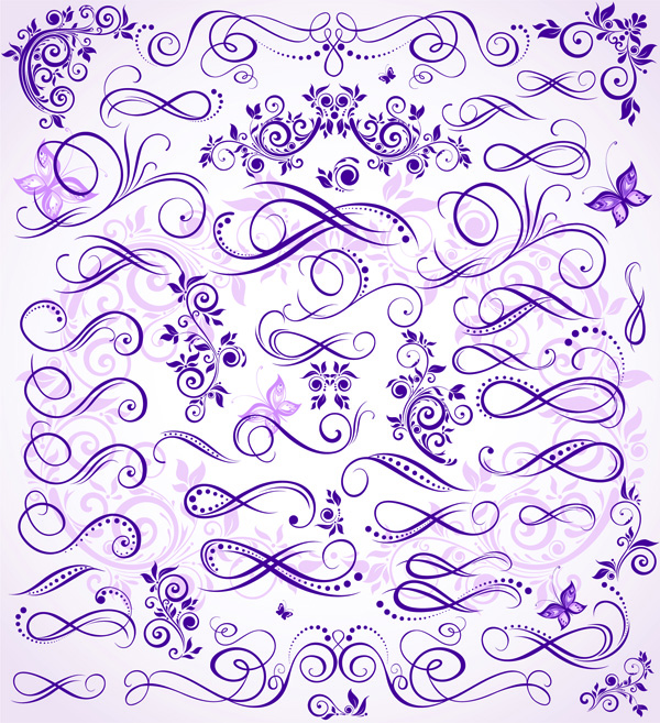 purple fine pattern vector