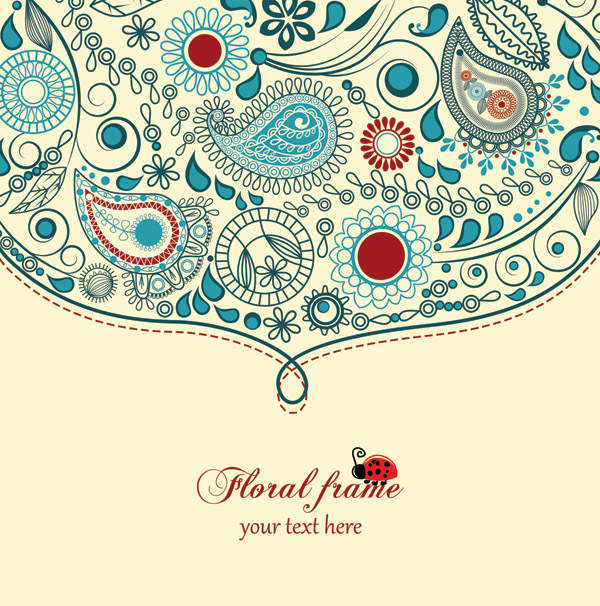 the trend of handpainted pattern vector