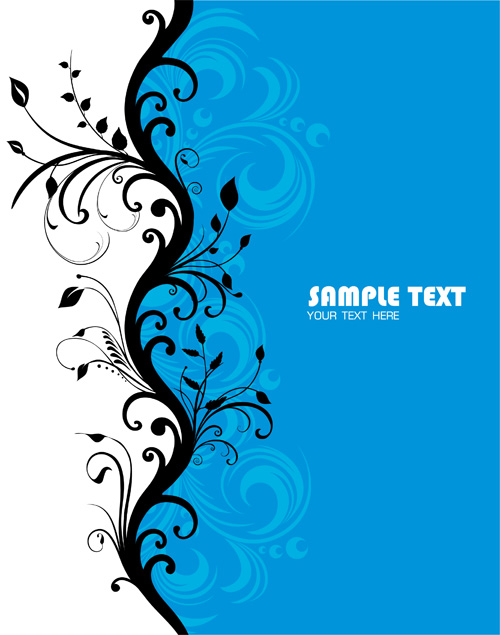 blue fashion pattern vector