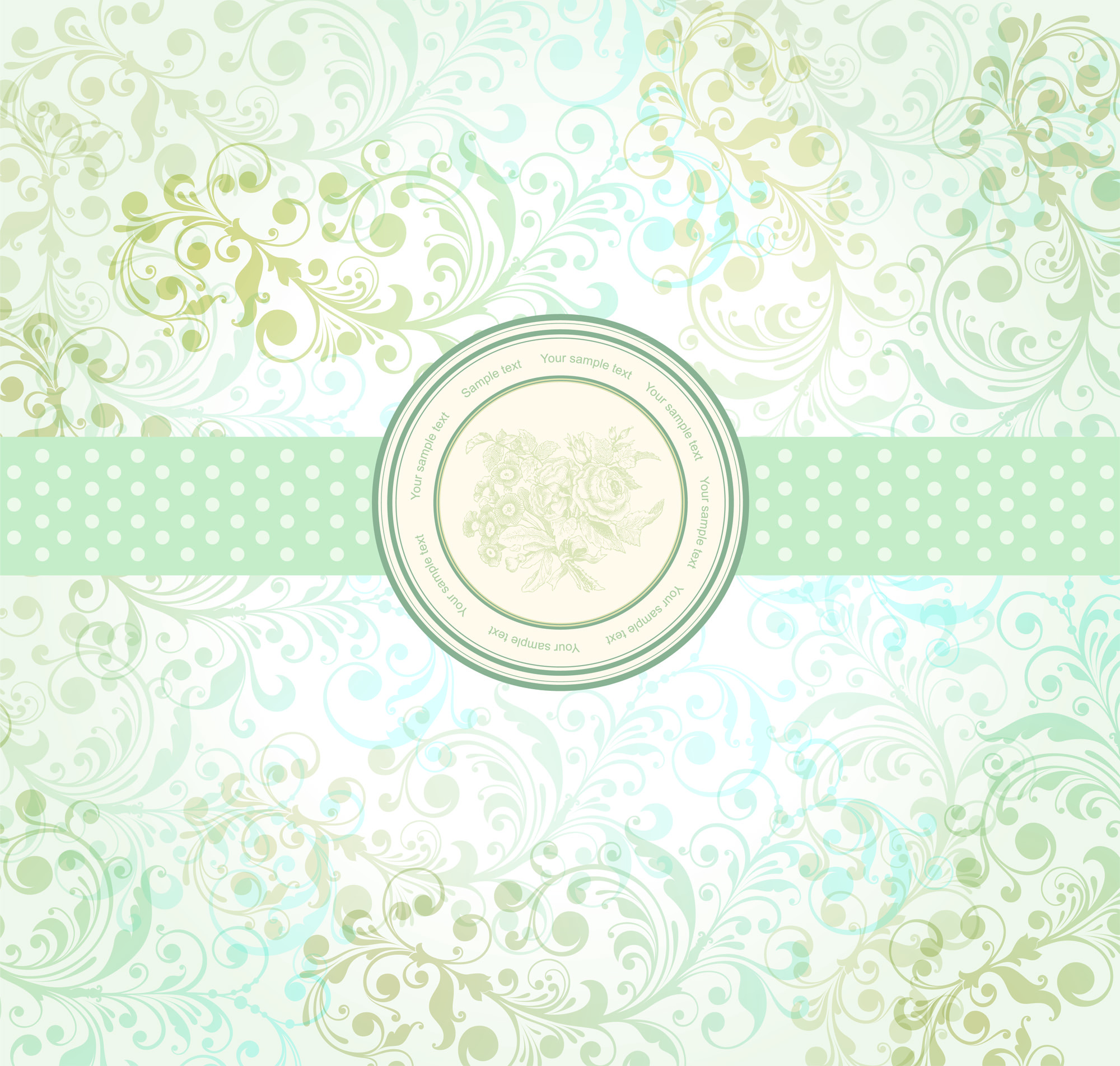 pastel floral 01 vector