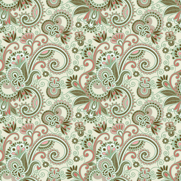 beautiful handpainted pattern vector 4