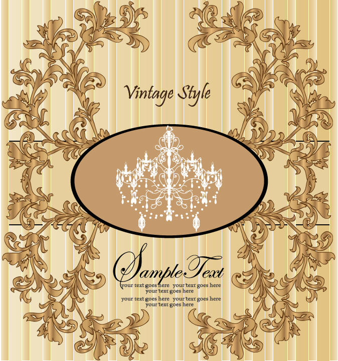 europeanstyle lace pattern vector