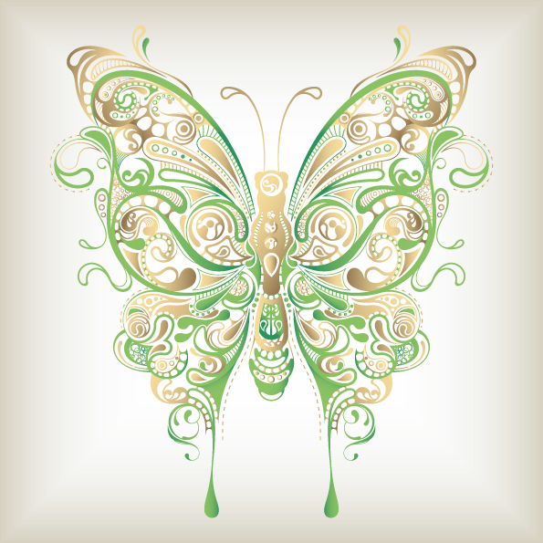 butterfly pattern 04 vector