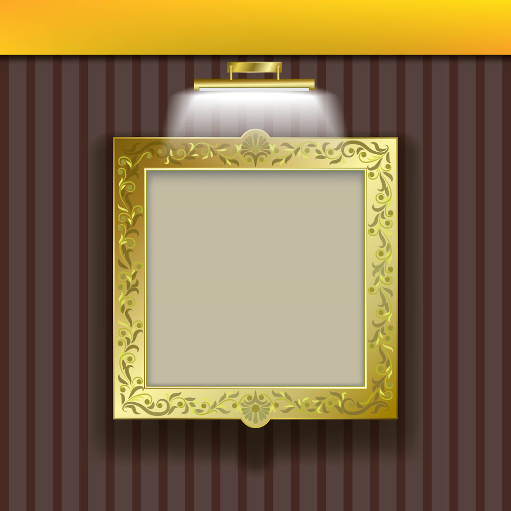 classic pattern frame 01 vector