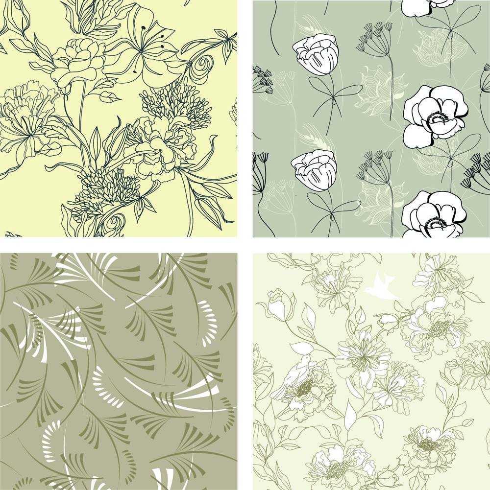 gorgeous line of draft pattern vector