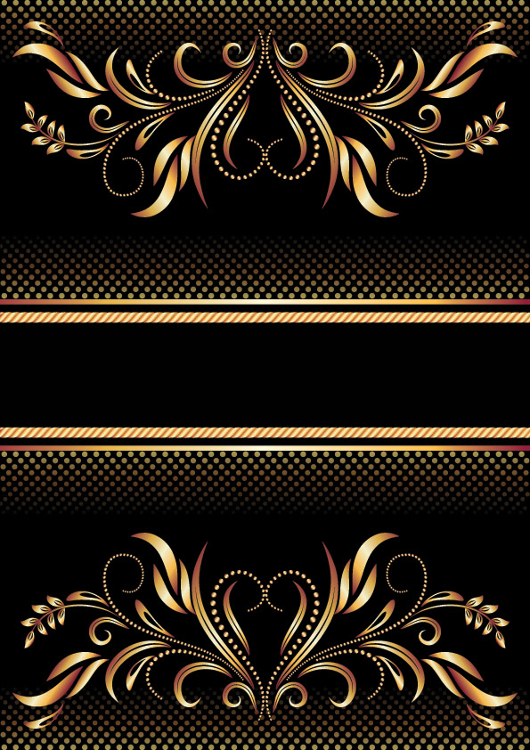 gold pattern vector