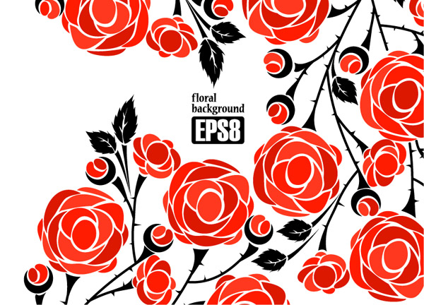 1 roses vector