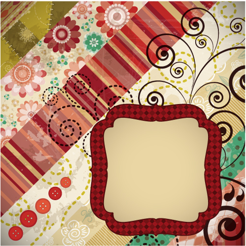 patchwork pattern background 04 vector