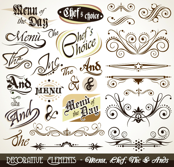 european pattern elements 01 vector