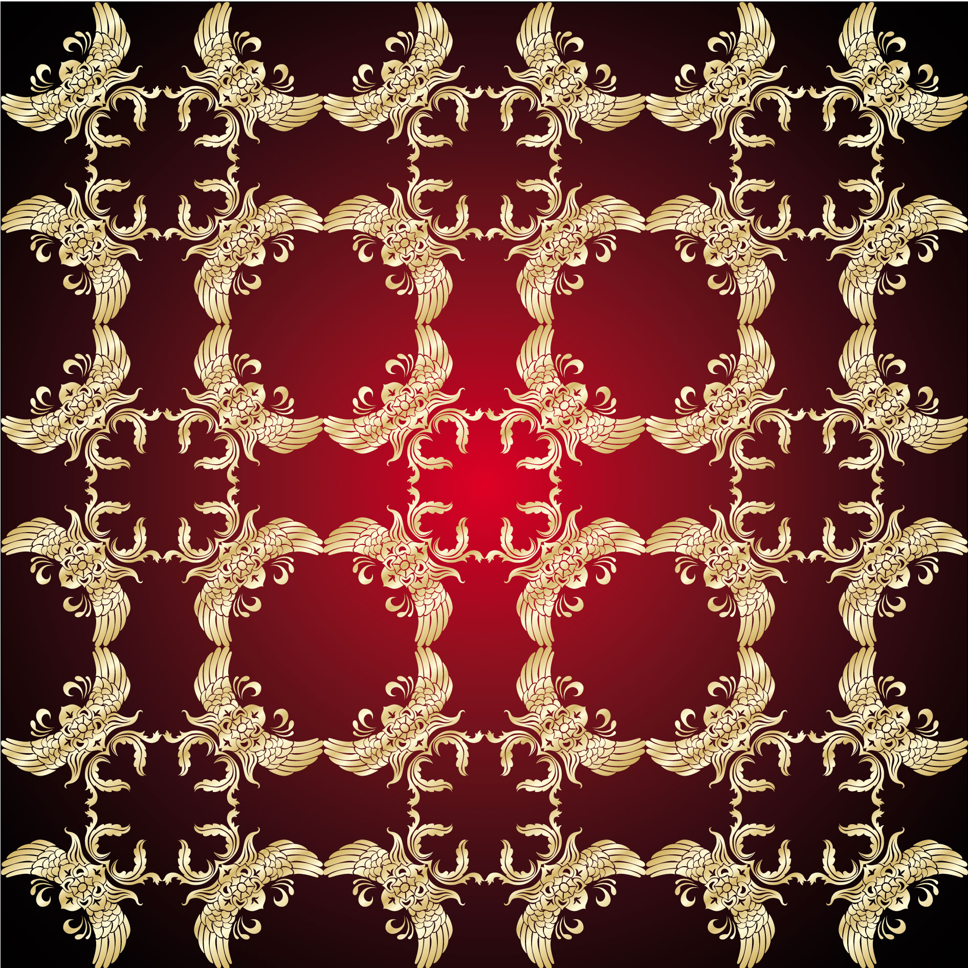 gold pattern shading 05 vector