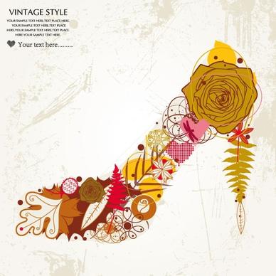 patterns pattern fashion high heels 01 vector