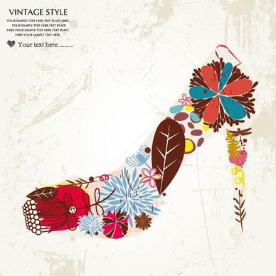 fashion high heels pattern patterns 03 vector