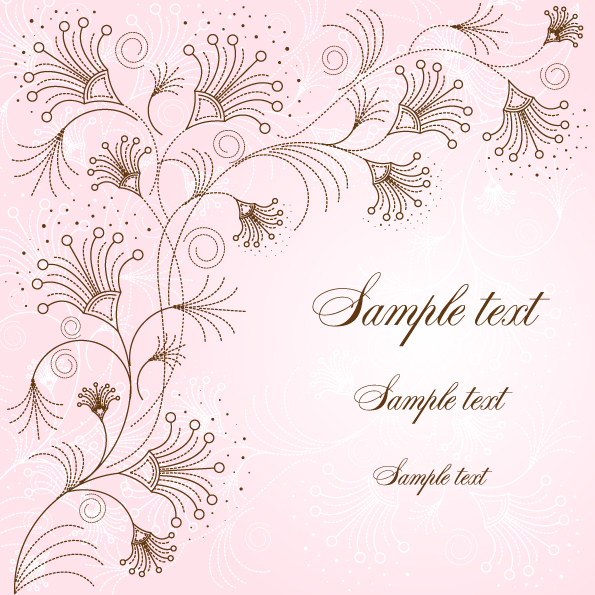 exquisite handpainted pattern background 02 vector