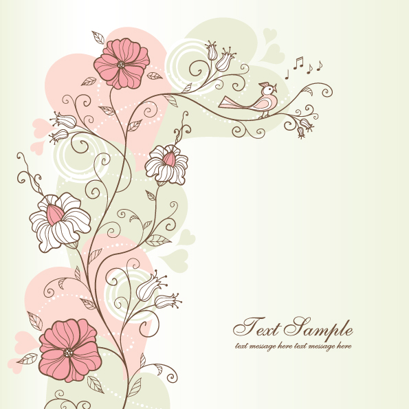 exquisite handpainted pattern background 04 vector