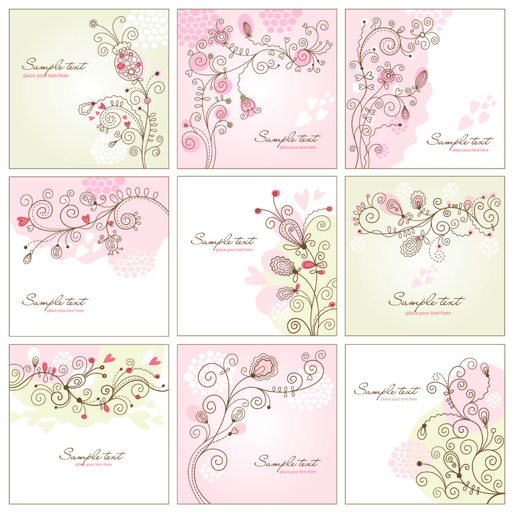 handpainted background pattern 01 vector