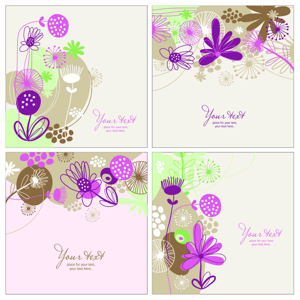 handpainted pattern background 02 vector