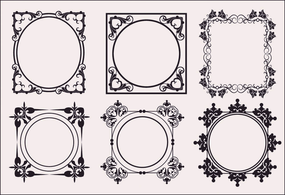 classic european pattern 08 vector