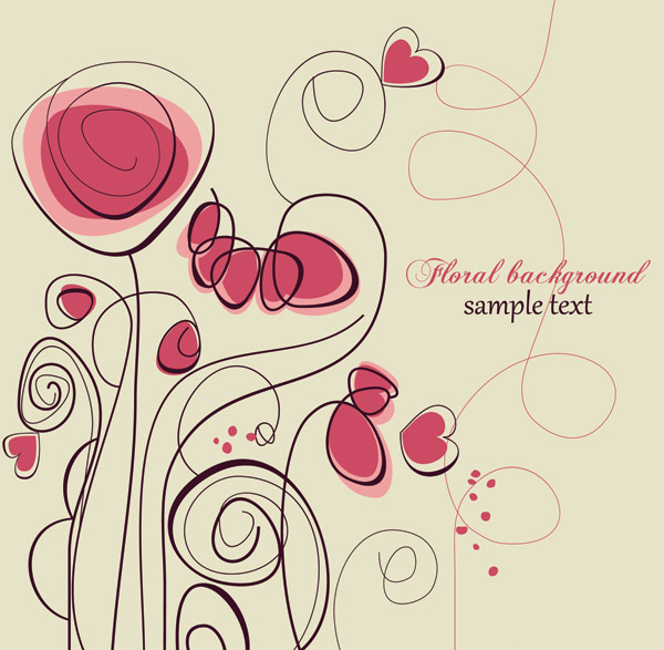 the trend of handpainted pattern vector 5